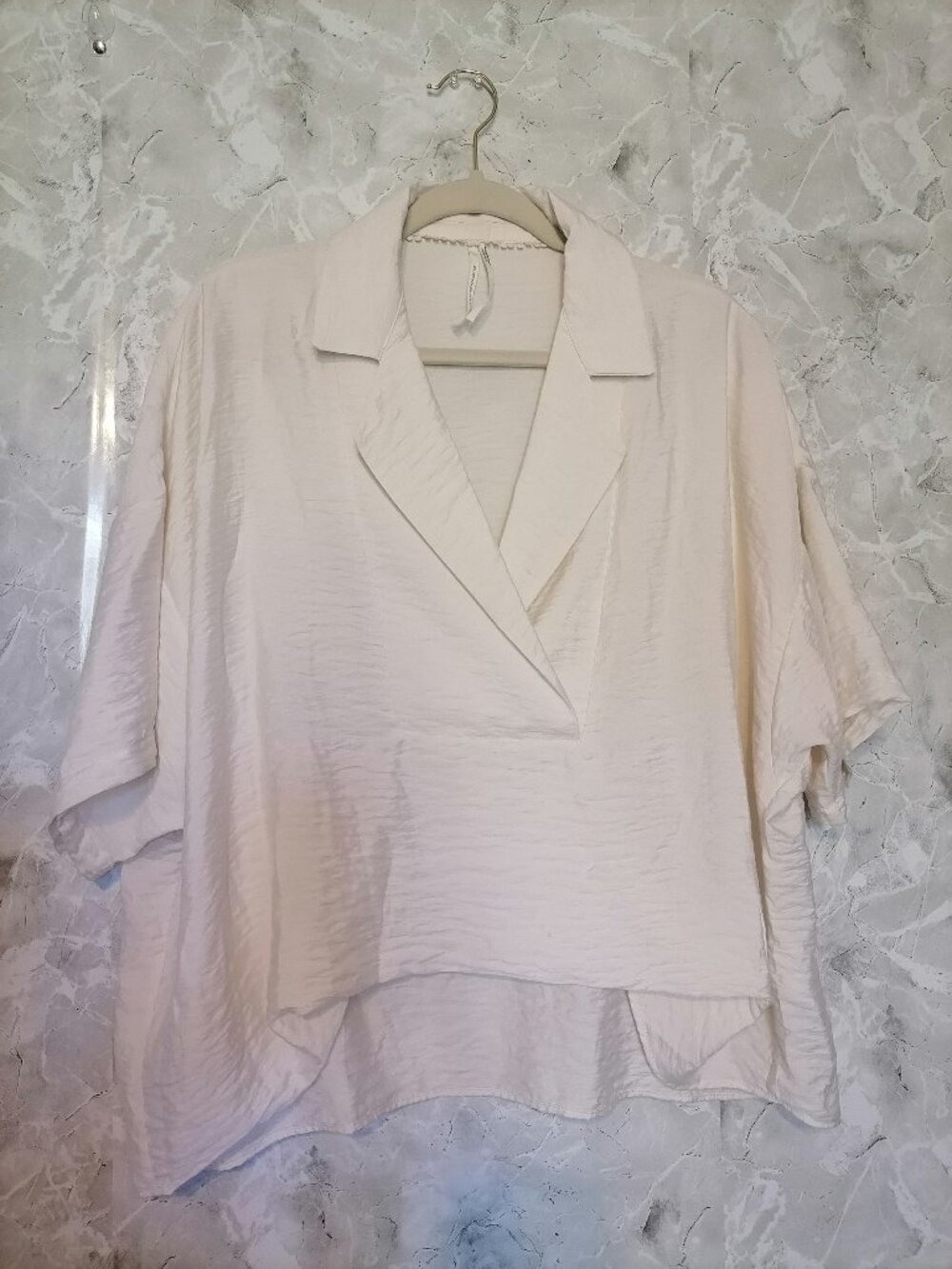 ANTHROPOLOGIE The Dylon Short Sleeve Wide-Placket Top Women's Size S